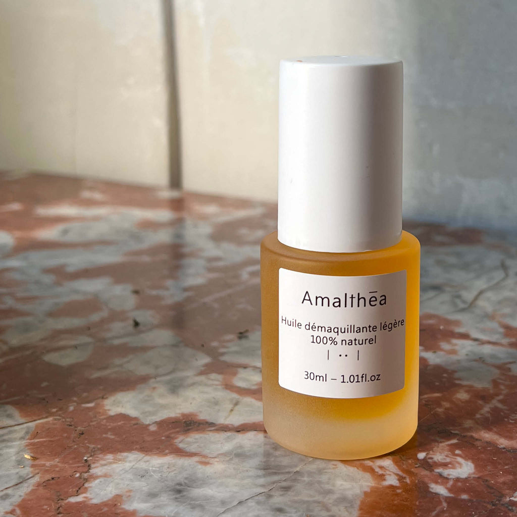 Amalthea | Light cleansing oil in travel size | Vegan, organic certified, 100% natural ingredients, made in France, refillable